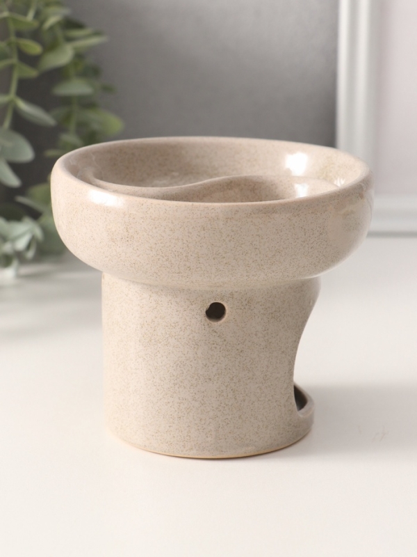 Аромалампа керамика "Меридиан" белый песок 11,5х11,5х10 см