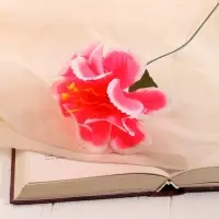 Цветы искусственные &laquo;Бегония криспа&raquo;, h=27 см, d=11 см, ярко-розовые