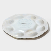 Подставка стеклянная для яиц Доляна &laquo;Счастье&raquo;, 8 ячеек, 22&times;22 см