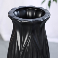 Ваза керамика напольная "Криспин" 59х15 см, чёрный Ваза керамика напольная "Криспин" 59х15 см, чёрный