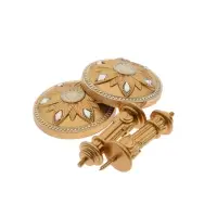 Крючок для штор CAPPIO KS032, d=98 мм, цвет золото с серебром, 2 шт