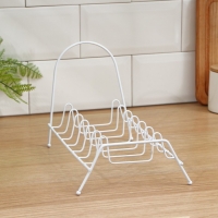 Подставка для крышек Доляна, 28,5&times;14&times;16,5 см, цвет белый