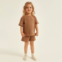 Пижама детская SL HOME р 34 (122-128), кофейный