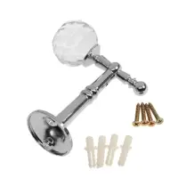 Крючок - держатель для штор на стену CAPPIO KS043, металлический, цвет хром, 2 шт