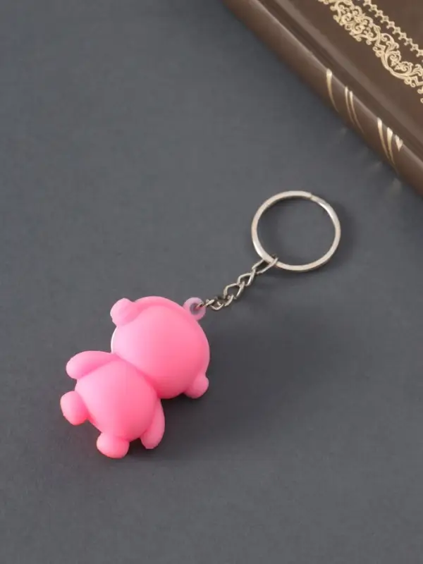 Брелок резина "Пингвин в наушниках" МИКС 4,7х3,5х2,2 см