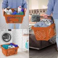 Корзина покупательская пластиковая 20 л, цвет оранжевый Корзина покупательская пластиковая 20 л, цвет оранжевый