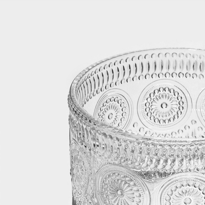 Кружка стеклянная &laquo;Ларго&raquo;, 400 мл, 10,5&times;7 см