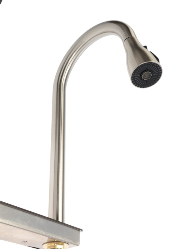 Кухонная мойка ZEIN M05, S=3.0 и 0.7 мм, смеситель, корзины, кран для питьевой воды, сатин