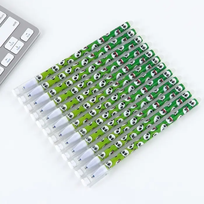 Ручка пиши стирай синяя паста 0,5 мм с колпачком &laquo;Панда&raquo;