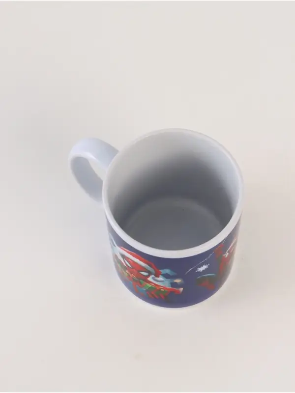 Кружка новогодняя сублимация 320 мл, Человек-паук