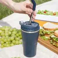 Термостакан Sapporo без логотипа, темно-синий