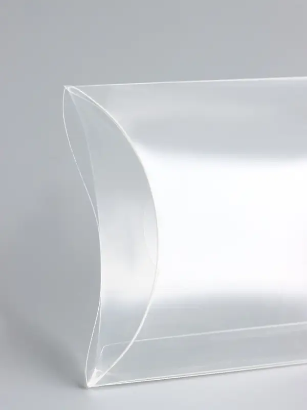 Складная прозрачная коробка из PVC, для упаковки подарков, 9&times;7&times;2.5 см