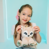 Новогодняя мягкая игрушка «Олень», 20 х 17 см, на новый год Новогодняя мягкая игрушка «Олень», 20 х 17 см, на новый год