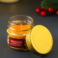 Свеча ароматическая в банке "Апельсин в шоколаде" 100 мл, 14 ч