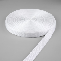 Стропа ременная, 20 мм, 50 &plusmn; 1 м, плотность 6,5 гр/м, цвет белый №3