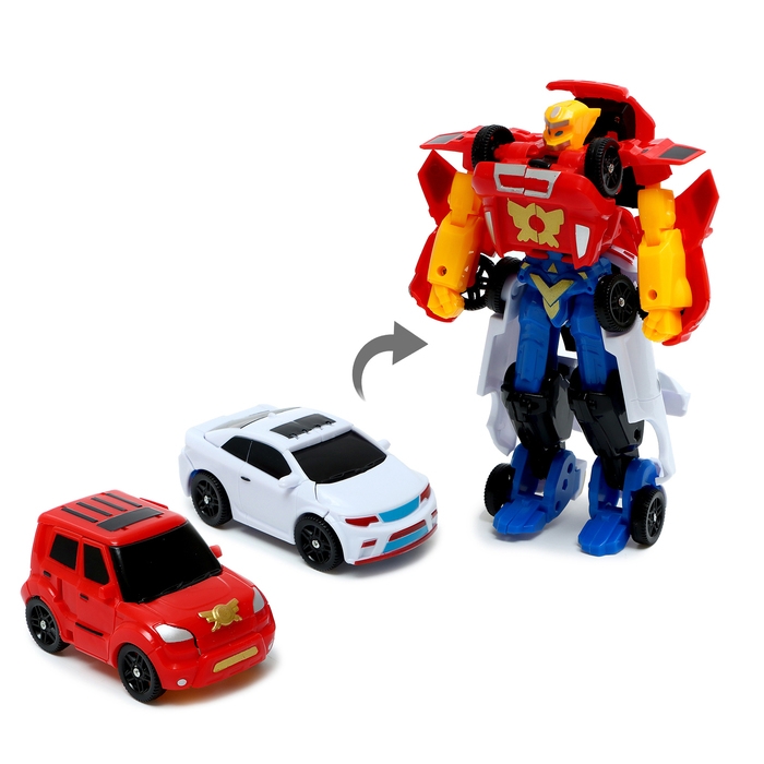 Робот &laquo;Герой&raquo;, трансформируется, собирается из 2-х машинок