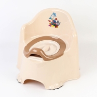 Горшок детский антискользящий &laquo;Комфорт&raquo; с крышкой, съёмная чаша, цвет кремовый