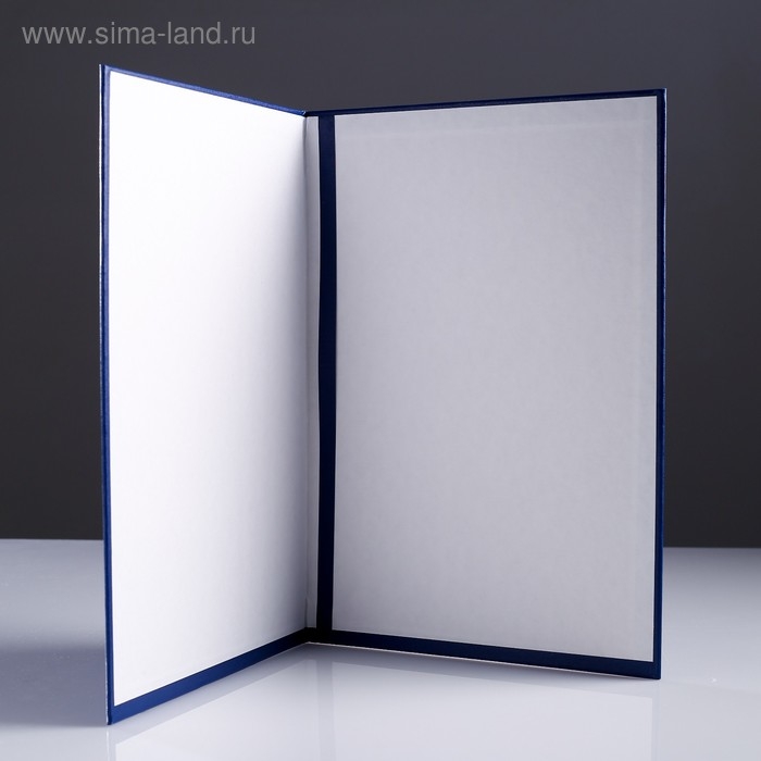 Папка адресная Папка адресная "Герб" бумвинил, мягкая, синий, А4