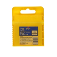 Набор двусторонних сверл по металлу ТУНДРА, HSS-Tin, 5 х 50 мм, 10 шт.