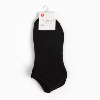 Набор женских носков (3 пары) укороченные, цвет чёрный, размер 36-39 Набор женских носков (3 пары) укороченные, цвет чёрный, размер 36-39