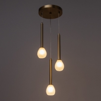 Светильник "Жаклин" 3х3Вт G4 Белый 30х30х180см