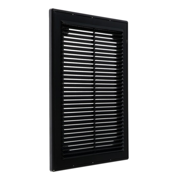 Решетка вентиляционная Решетка вентиляционная "ВИЕНТО" 2030ВР, 200х300 мм, с сеткой, разъемная, черная