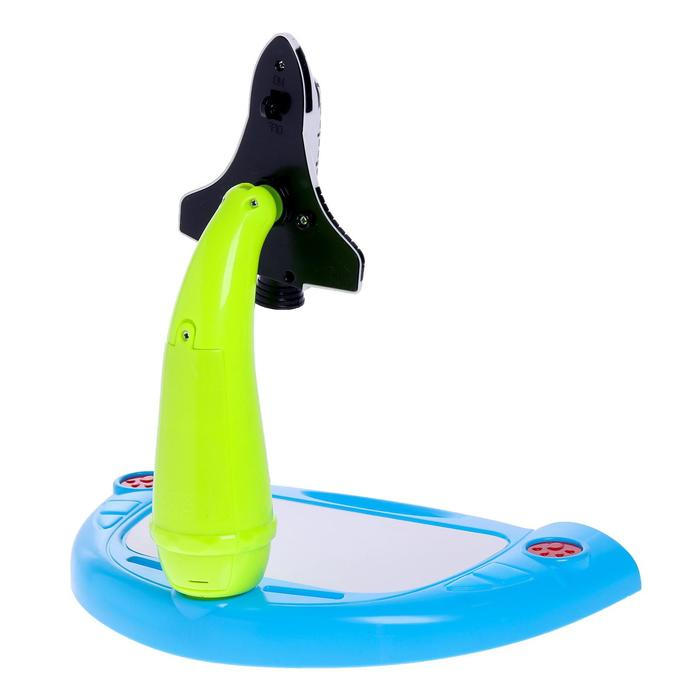 Лампа-проектор &laquo;Ракета&raquo; 3 в 1, 36 картинок, альбом, 12 маркеров