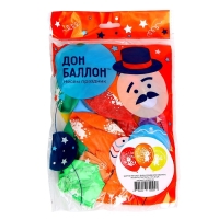 Шар латексный 12" &laquo;С днём рождения! Зверята&raquo;, пастель, 2-сторонний, набор 25 шт., МИКС