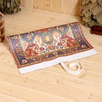 Лежак для бани с принтом "Ретро 2" 150х50 см Лежак для бани с принтом "Ретро 2" 150х50 см