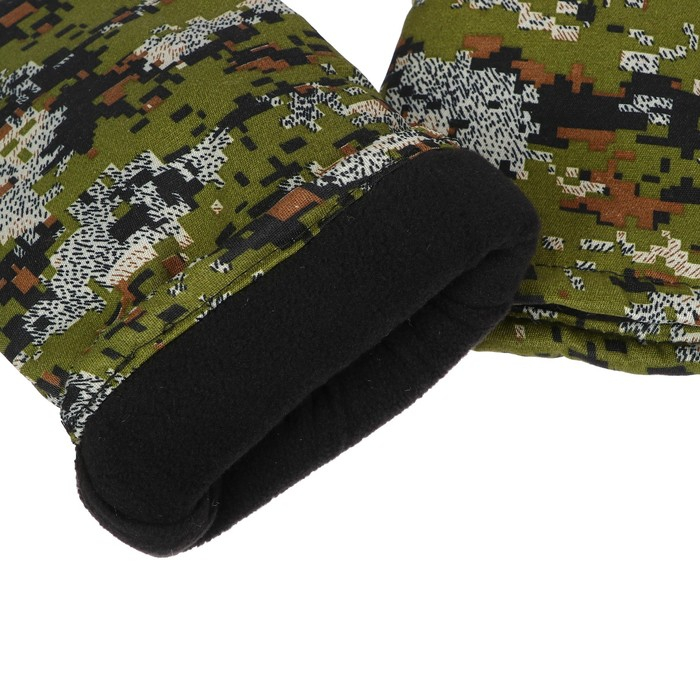 Варежки рыбацкие утеплённые флисом, смесовка, цвет микс