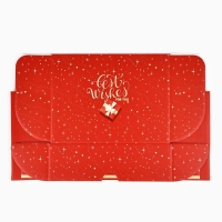 Коробка подарочная новогодняя складная «С наилучшими пожеланиями», 30.7 х 22 х 9.5 см, Новый год Коробка подарочная новогодняя складная «С наилучшими пожеланиями», 30.7 х 22 х 9.5 см, Новый год