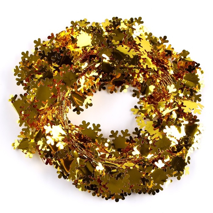 Новый год! Проволока для поделок и декора &laquo;Снежинка&raquo; длина &mdash; 5 метров, цвет золотой