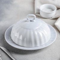 Маслёнка фарфоровая &laquo;Бельё&raquo;, 500 мл