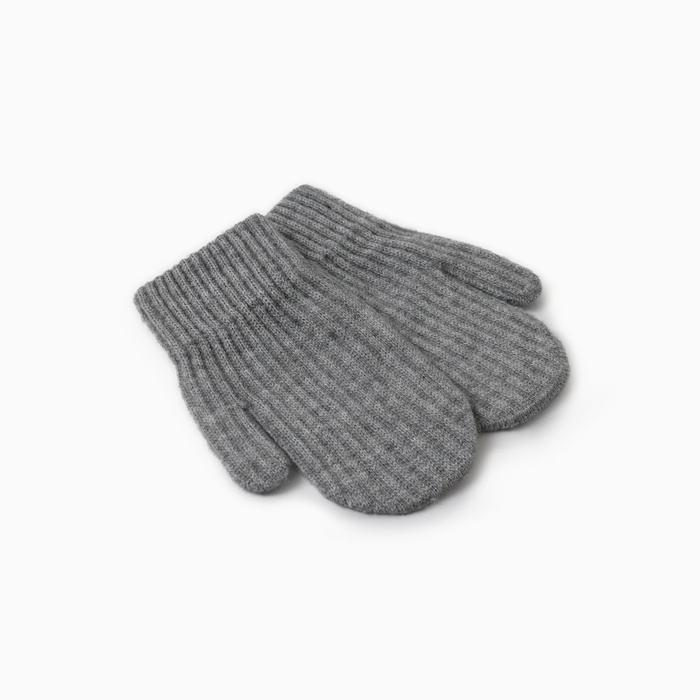 Варежки детские MINAKU, цвет темно-серый, 18 см Варежки детские MINAKU, цвет темно-серый, 18 см