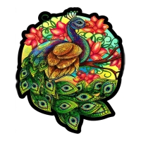 Пазл деревянный фигурный «Королевский павлин», 141 элементов Пазл деревянный фигурный «Королевский павлин», 141 элементов