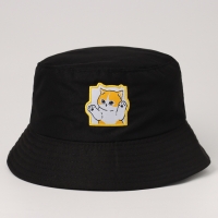 Панама детская &laquo;Кот&raquo;, цвет чёрный, р-р 54