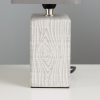 Настольная лампа "Дивея" Е14 40Вт серый 10х17х29 см RISALUX