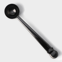 Ложка для кофе Доляна «Aroma», 15 мл, с зажимом, цвет чёрный Ложка для кофе Доляна «Aroma», 15 мл, с зажимом, цвет чёрный