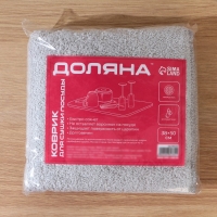 Коврик для сушки посуды Доляна «Лофт», 38×50 см, микрофибра, цвет светло-серый Коврик для сушки посуды Доляна «Лофт», 38×50 см, микрофибра, цвет светло-серый