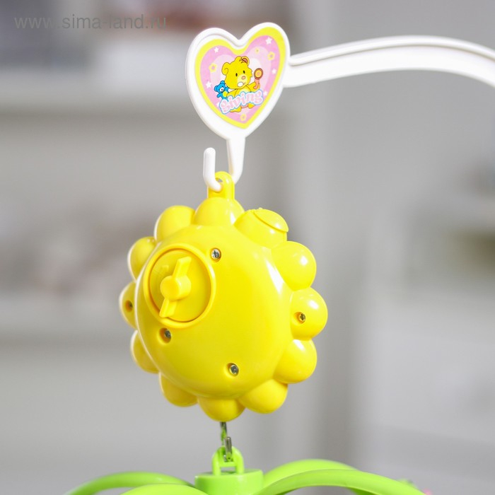 Мобиль музыкальный на кроватку &laquo;Солнышко. Зоопарк&raquo;, заводной, виды МИКС, Крошка Я