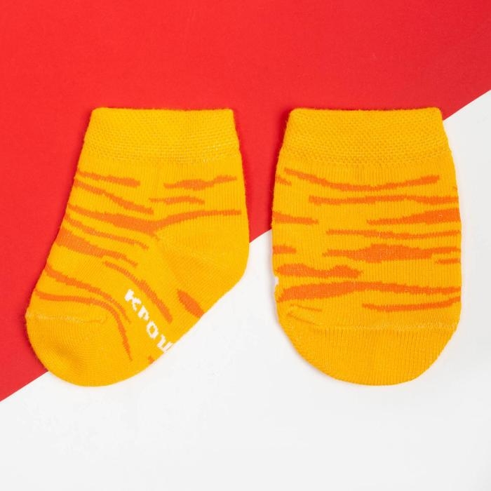 Набор новогодних носков Крошка Я «Тигр», 2 пары, 12-14 см Набор новогодних носков Крошка Я «Тигр», 2 пары, 12-14 см