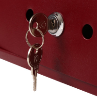 Ящик почтовый с замком, вертикальный, «Домик», вишнёвый Ящик почтовый с замком, вертикальный, «Домик», вишнёвый