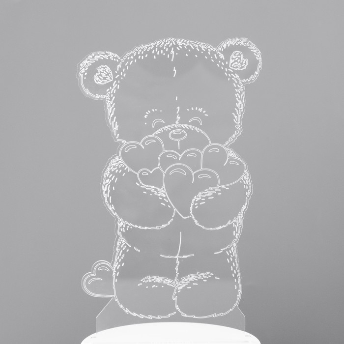 Светильник "Мишутка" LED RGB от сети 9,5х9,5х16 см RISALUX