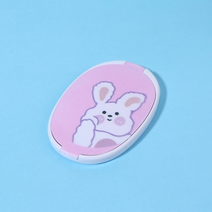 Зеркало складное &laquo;Зайка&raquo;, с расчёской, 6,5 &times; 9,5 см