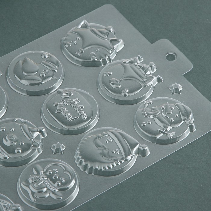 Новый год. Форма для шоколада Happy New Year, 21 х 14 см