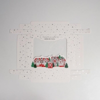 Коробка подарочная новогодняя складная &laquo;Crystal&raquo;, 23.5 х 20.5 х 5.5 см, Новый год