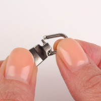 Пуллер для молнии, металлический, 2,8 &times; 1 см, 5 шт, цвет серебряный