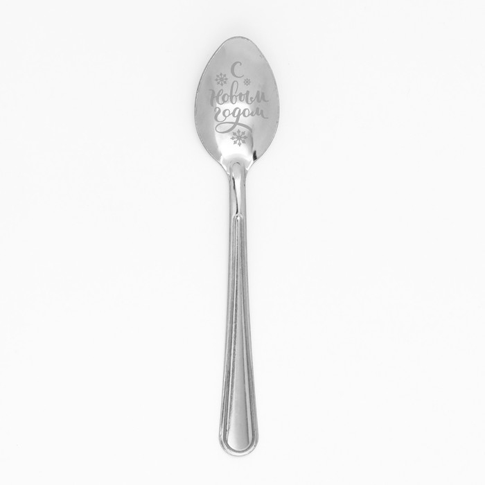 Ложка сувенирная на открытке &laquo;Новогодняя коллекция: Счастья в новом году и здоровья&raquo;, 3 х 14 см