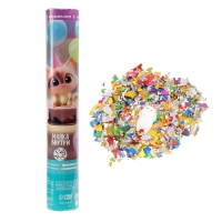 Хлопушка пневматическая "Котик" 30см серпантин+ мялка Хлопушка пневматическая "Котик" 30см серпантин+ мялка