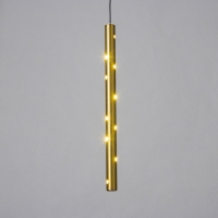 Светильник подвесной "Сити" LED 5Вт 4000К золото 2,5х2,5х40-140см